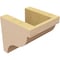Ekena Millwork 5"W x 5"D x 5"H Wide Garner Rough Cedar Woodgrain TimberThane Corbel, Primed Tan CORUR05X05X05GARRCPR - alternate 4